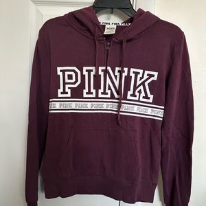 VS PINK Burgundy Hoodie